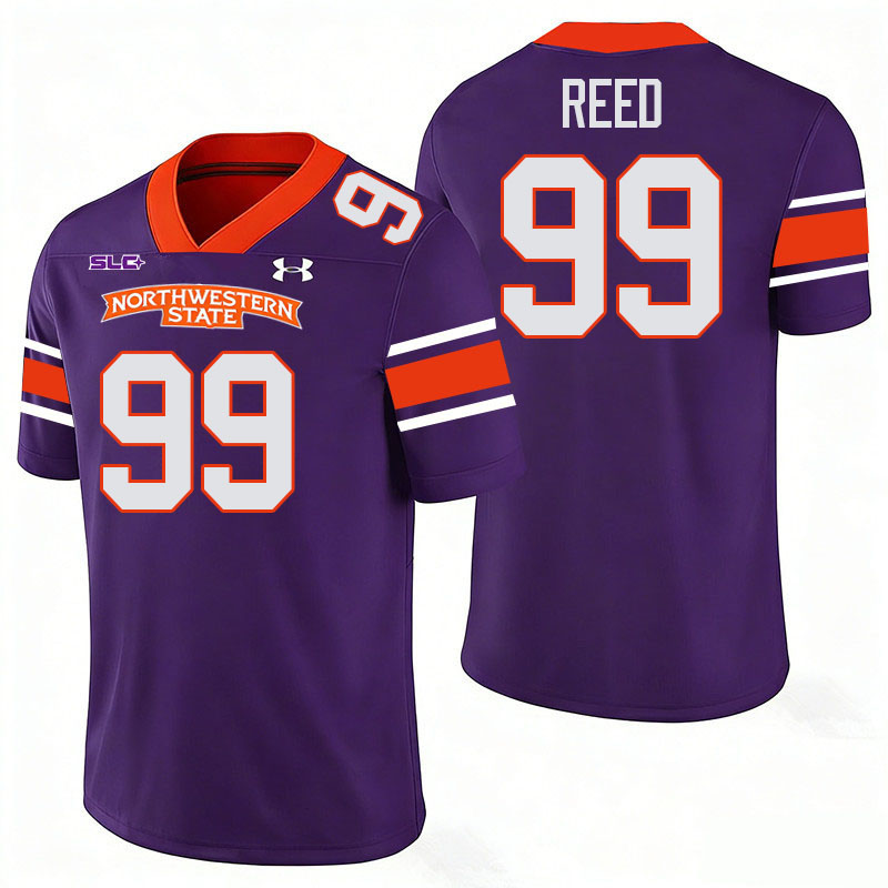 Northwestern State Demons #99 Ke'shawn Reed College Football Jerseys,Uniforms Stitched-Purple